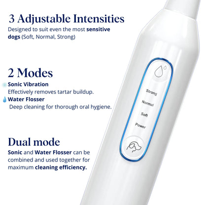 Mirovia Kit - Silent Sonic Plaque & Tartar Remover for dogs