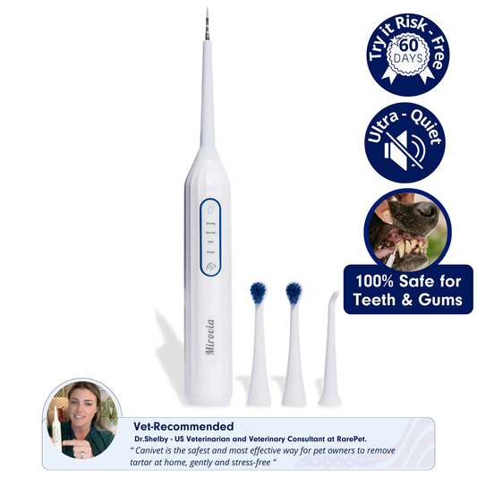 Mirovia Kit - Silent Sonic Plaque & Tartar Remover for dogs